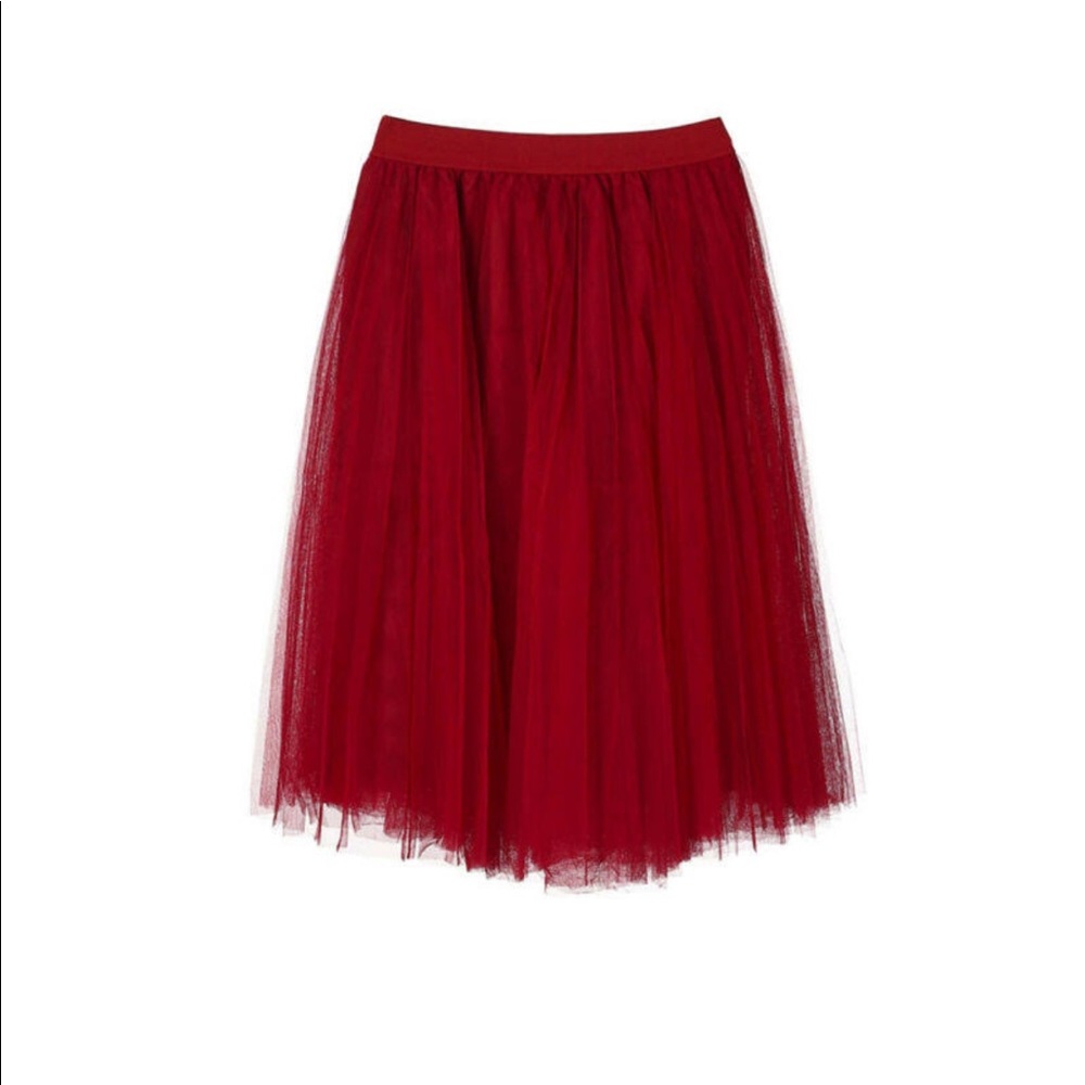Red Tulle Skirt
